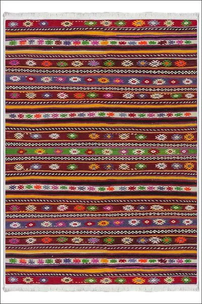 Kaymaz Taban Yıkanabilir Modern Kilim Salon Halısı Mutfak Halısı D-301