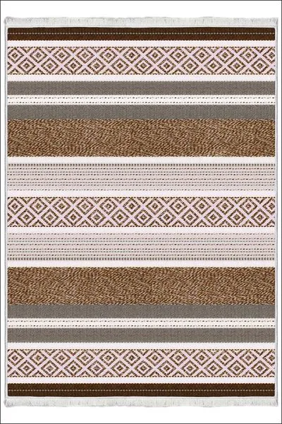 Kaymaz Taban Yıkanabilir Modern Kilim Salon Halısı Mutfak Halısı FM-2415