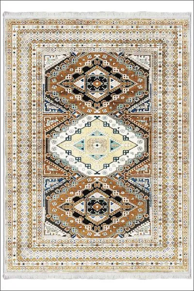 Kaymaz Taban Yıkanabilir Modern Kilim Salon Halısı Mutfak Halısı FM-2619