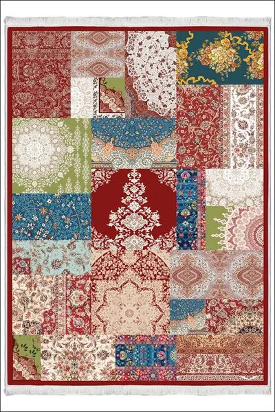 Kaymaz Taban Yıkanabilir Modern Kilim Salon Halısı Mutfak Halısı FM-2713