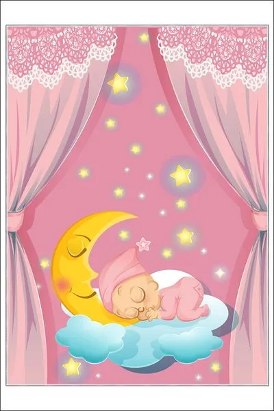 Antibakteriyel Çocuk Odası Halısı Kaymaz Taban Makinede Yıkanabilir Halı b-481