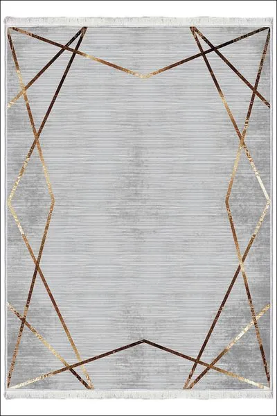 Makinede Yıkanabilir Oturma Odası Halısı Kaymaz Taban Halı MS-14