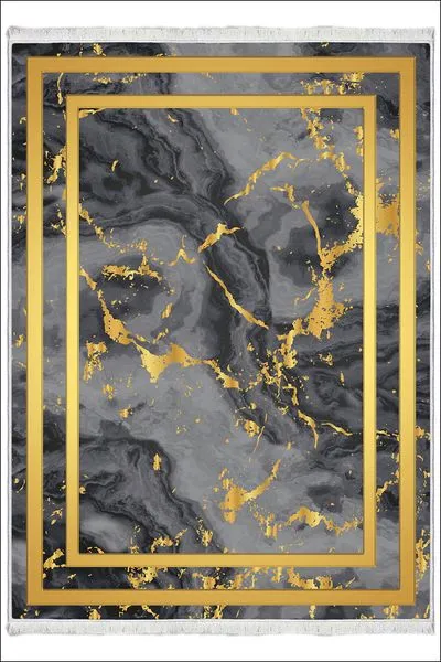 Makinede Yıkanabilir Oturma Odası Halısı Kaymaz Taban Halı MS-16