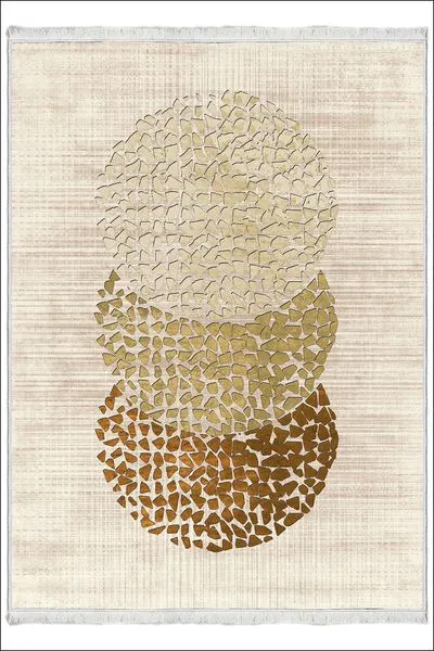 Makinede Yıkanabilir Oturma Odası Halısı Kaymaz Taban Halı MS-103