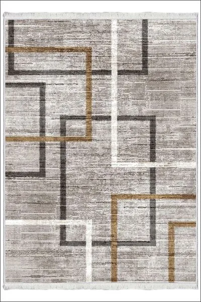 Makinede Yıkanabilir Oturma Odası Halısı Kaymaz Taban Halı MS-116