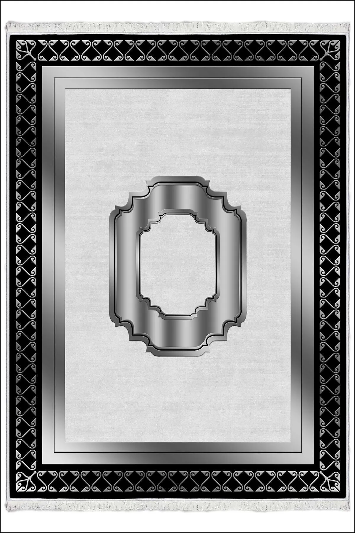 Makinede Yıkanabilir Oturma Odası Halısı Kaymaz Taban Halı MS-2132