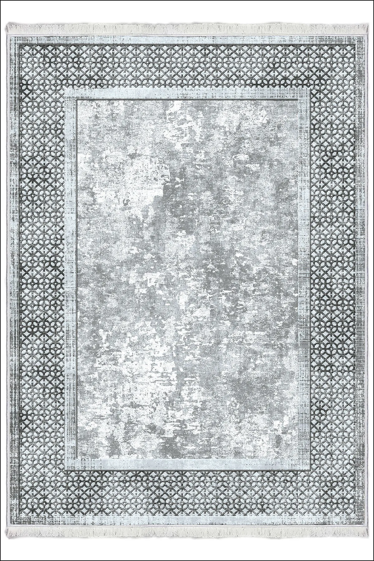 Makinede Yıkanabilir Oturma Odası Halısı Kaymaz Taban Halı MS-2224