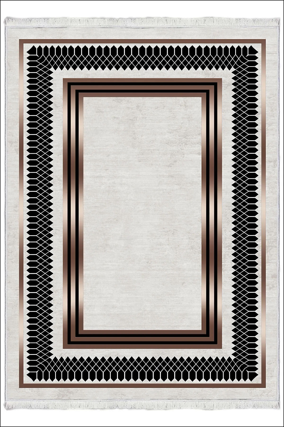 Makinede Yıkanabilir Oturma Odası Halısı Kaymaz Taban Halı MS-2241